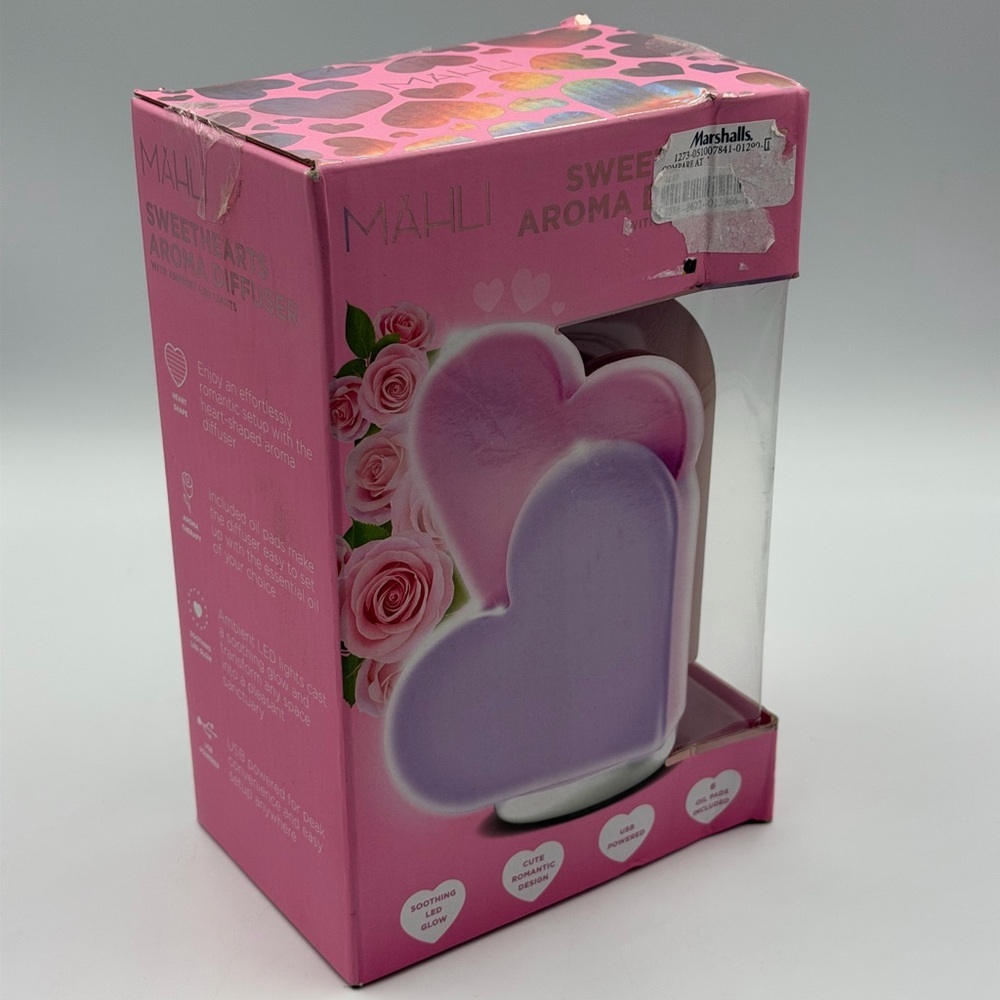 MAHLI Sweetheart Aroma Heart Lamp - Pink & Lavender
